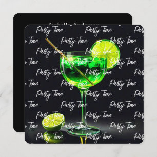 Party Time Neon Popular Personalized Invitation