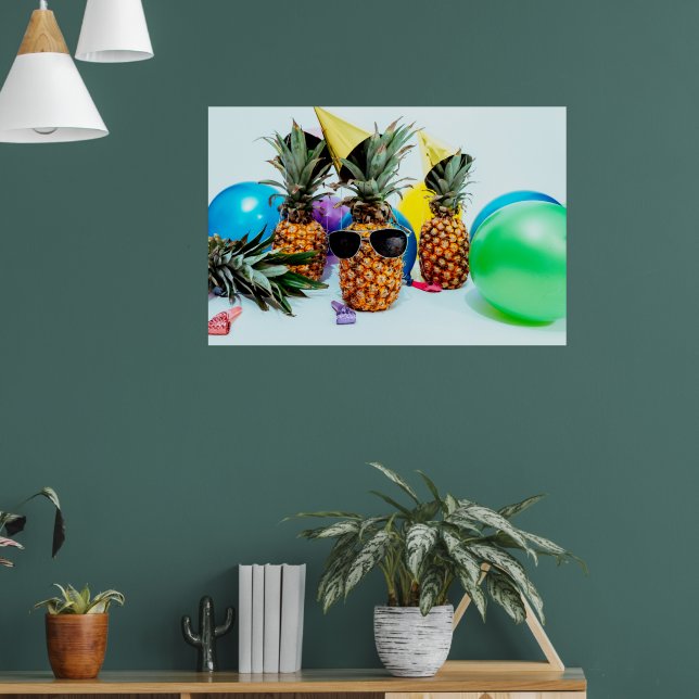 Party Time Pineapples with Party Favours, ZSSG Poster (Living Room 1)