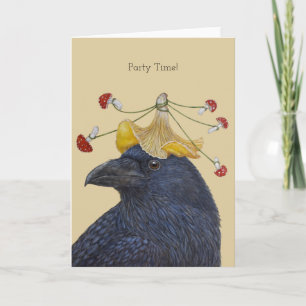 Party Time raven card