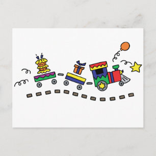 Party Train Postcard