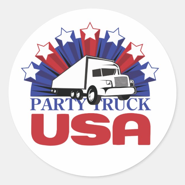 Party Truck USA : Le Sticker (Devant)
