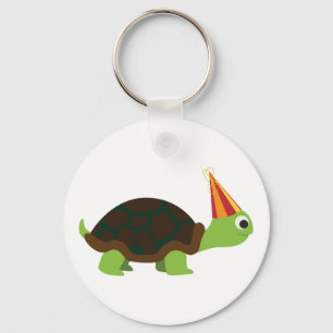 Party Turtle Keychain