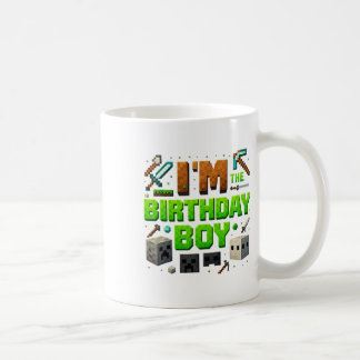 Party Video Gamer Pixel Number I'm The Birthday Bo Coffee Mug