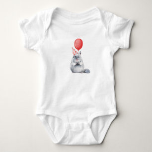 Party with chinchilla baby bodysuit