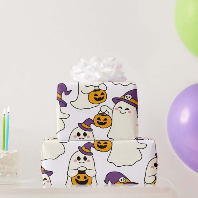 party with halloweens wrapping paper (Party Gifts)
