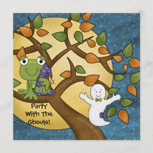 Party With the Ghouls Halloween Invitation