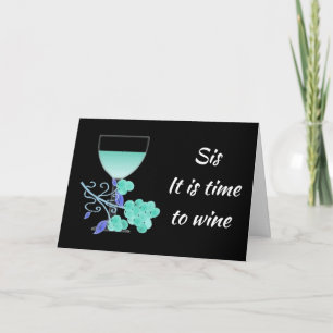 PARTY WITH U & CELEBRATE MY **SISTER'S** BIRTHDAY CARD