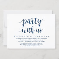 Party With Us, Wedding Elopement Dinner Dancing In