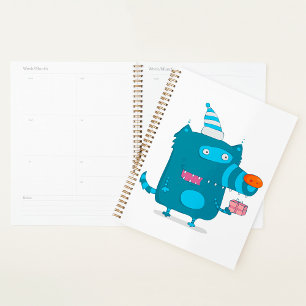 Party Wolf Spiral Planner