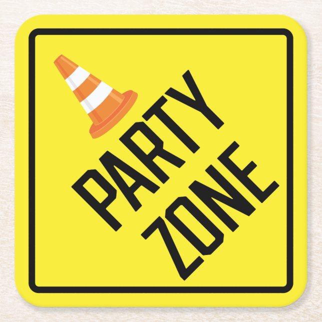  Party Zone Paper Coaster (Front)