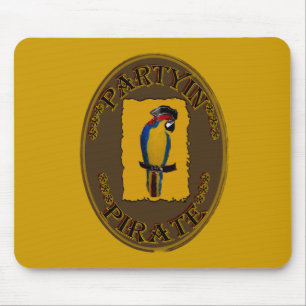 PARTYIN' PIRATE MOUSE PAD