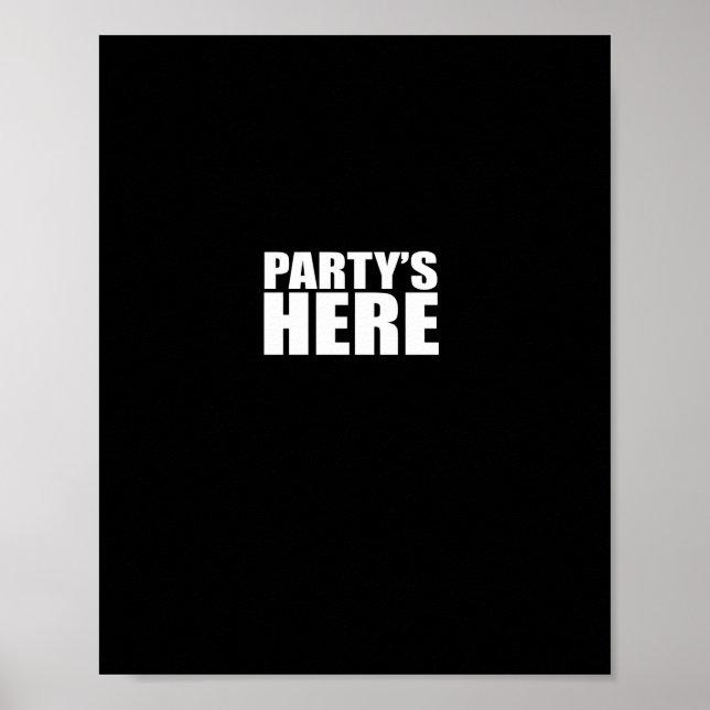Partys Here - Funny Pauly For New Jersey Gtl Shore Poster (Front)