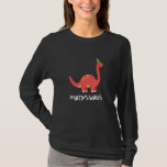 Partysaurus dinosaur with party hat will party cel T-Shirt<br><div class="desc">Partysaurus dinosaur with party hat will party celebrations</div>