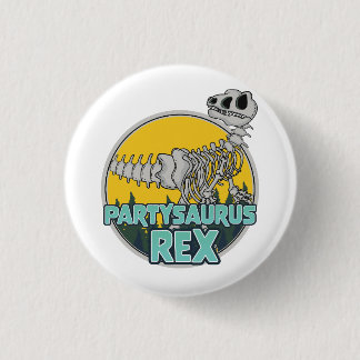 Partysaurus Rex 1 Inch Round Button