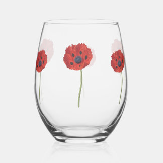 Paruline à fleur de verre - Design floral élégant