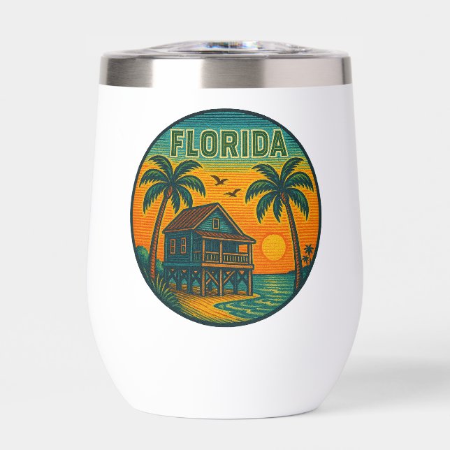 Paruline à vin stemless de l'État de Floride (Avant)