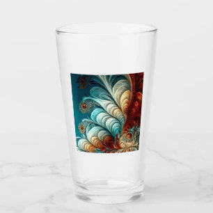 Paruline en verre à plumes fractales