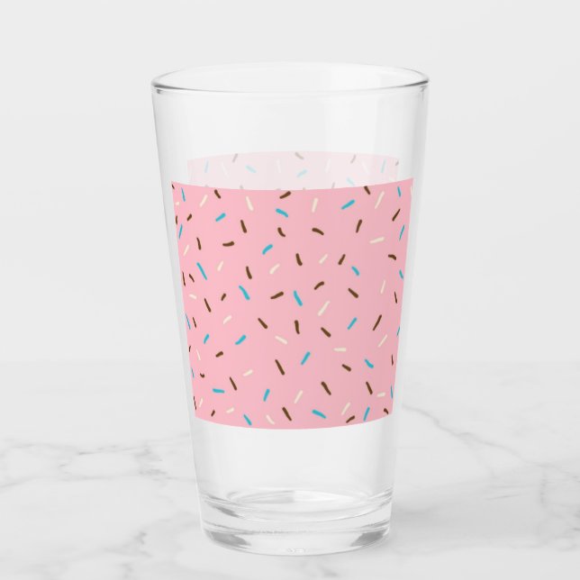 Paruline en verre doux (rose fraise) (Devant)