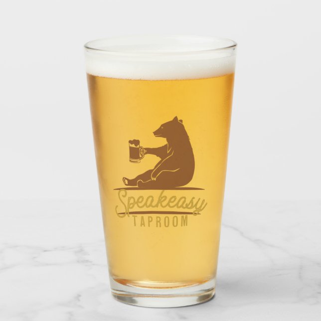 Paruline en verre Speakeasy (Devant (rempli))