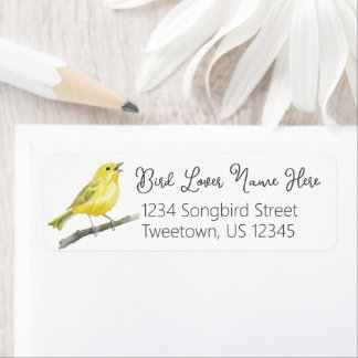 Paruline Jaune chantant Oiseau Watcher Cadeau