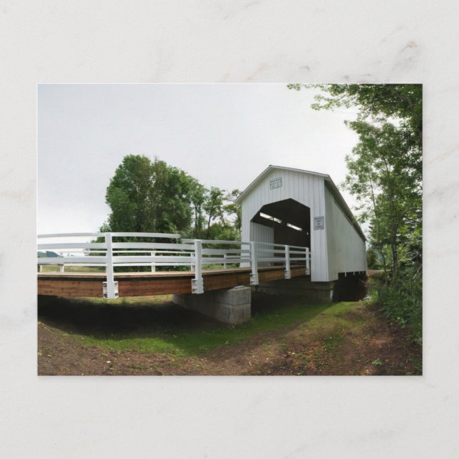 Parvin Covered Bridge Postcard (Front)