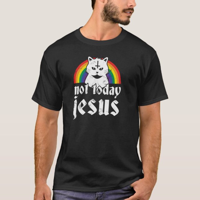 Pas aujourd'hui Jésus Sweat - shirt à capuche Arc- (Devant)