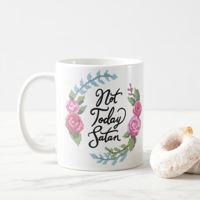 Pas aujourd'hui tasse (Avec donut)