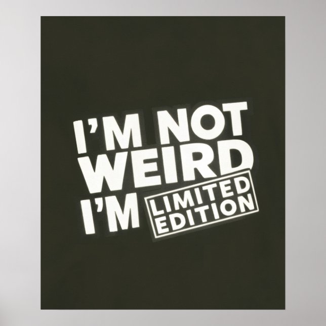 Pas bizarre, Edition Limitée Drôle Poster Hallowee (Devant)