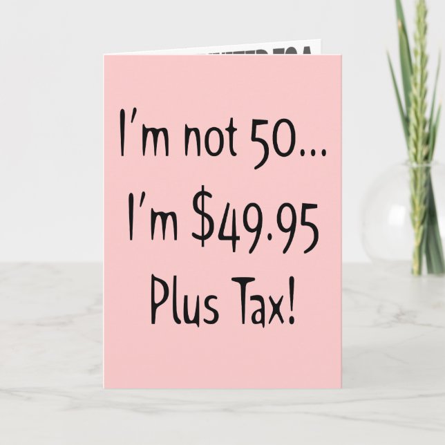 Pas Cinquante 50e anniversaire Invitations (Devant)