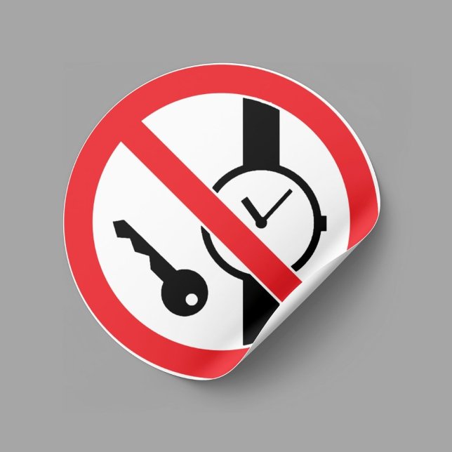Pas D'Articles En Métal Ou De Montres Étiquette (Créateur téléchargé)