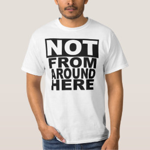 Pas de autour ici du T-shirt
