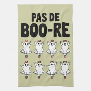 Pas de Boo-re Ballerina Ghost Halloween Spooky Kitchen Towel