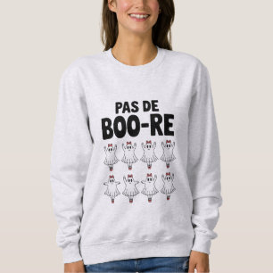 Pas de Boo-re Ballerina Ghost Halloween Spooky Sweatshirt