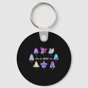 Pas De Boo-rée Funny Ballet Ghosts Dance Halloween Keychain