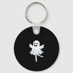 Pas De Boo-rée Funny Ballet Ghosts Halloween Dance Keychain