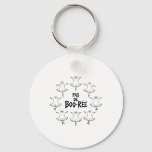 Pas De Boo-rée Funny Ballet Ghosts Halloween Dance Keychain