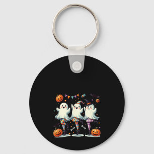 Pas De Boo-rée Funny Ballet Ghosts Halloween Dance Keychain