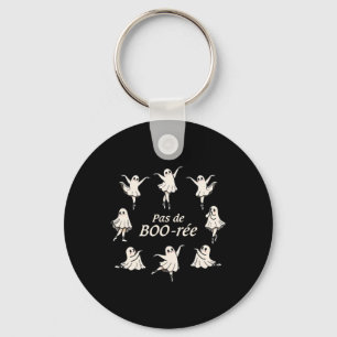 Pas De Boo-rée Funny Ballet Spooky Ghosts Dance Ha Keychain