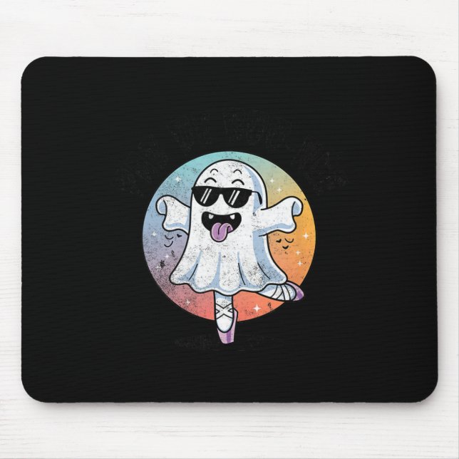 Pas De Boo Ree Funny Ghost Dance Ballet Halloween  Mouse Pad (Front)