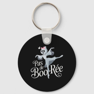 Pas De Boo-rée Ghost Ballet Dancer Halloween Dance Keychain