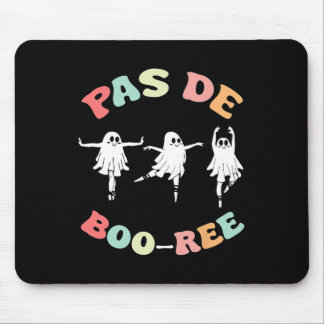 Pas De Boo-ree Ghost Ballet Dancer Halloween Dance Mouse Pad