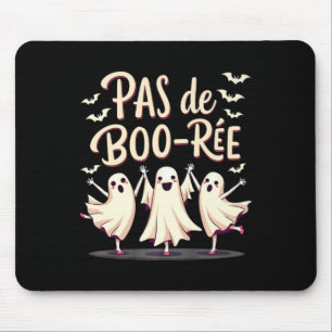 Pas De Boo-rée Ghost Ballet Dancer Halloween Dance Mouse Pad