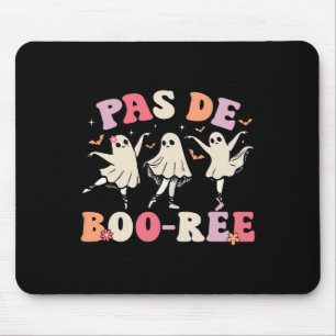 Pas De Boo-rée Ghost Ballet Dancer Halloween Dance Mouse Pad