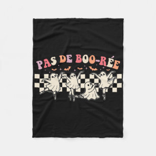 Pas De Boo-rée Ghost Ballet Dancer Halloween Danci Fleece Blanket