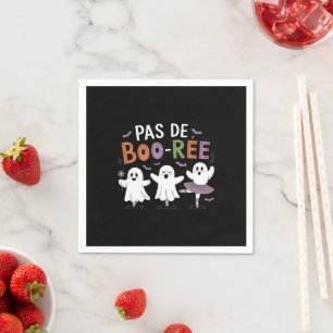 Pas de BOO-ree Ghost Ballet Dancer Teacher  Napkin