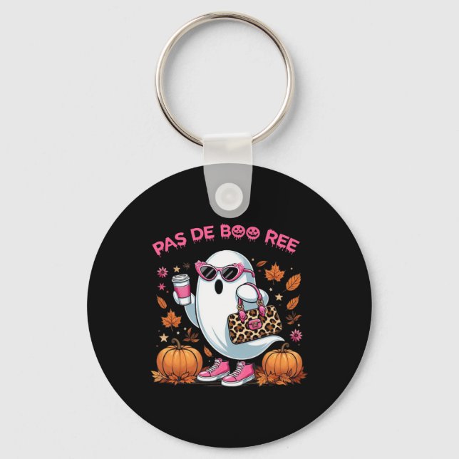 Pas De Boo Ree Halloween Spooky  Keychain (Front)