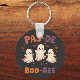 Pas de boo-ree Spooky Halloween Ballet Dance Ghost Keychain