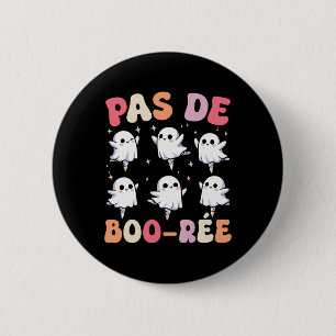 Pas De Boo-rée Spooky Halloween Ghost Ballet Dance 2 Inch Round Button