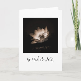 pas de boue, pas de lotus, carte photo originale