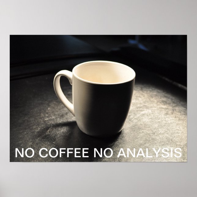 PAS DE CAFÉ PAS D'ANALYSE POSTER (Devant)